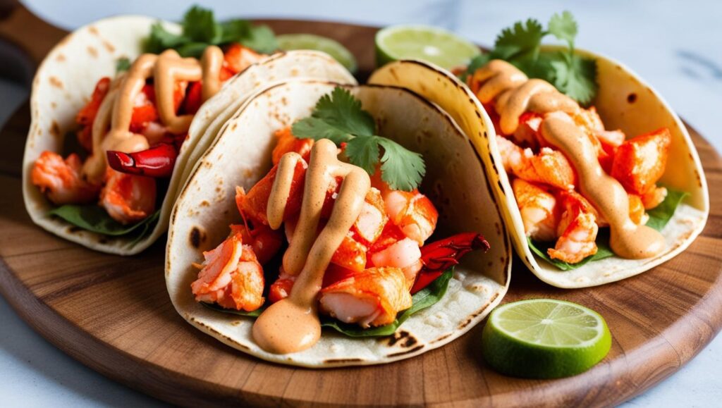 Spicy Lobster Tacos