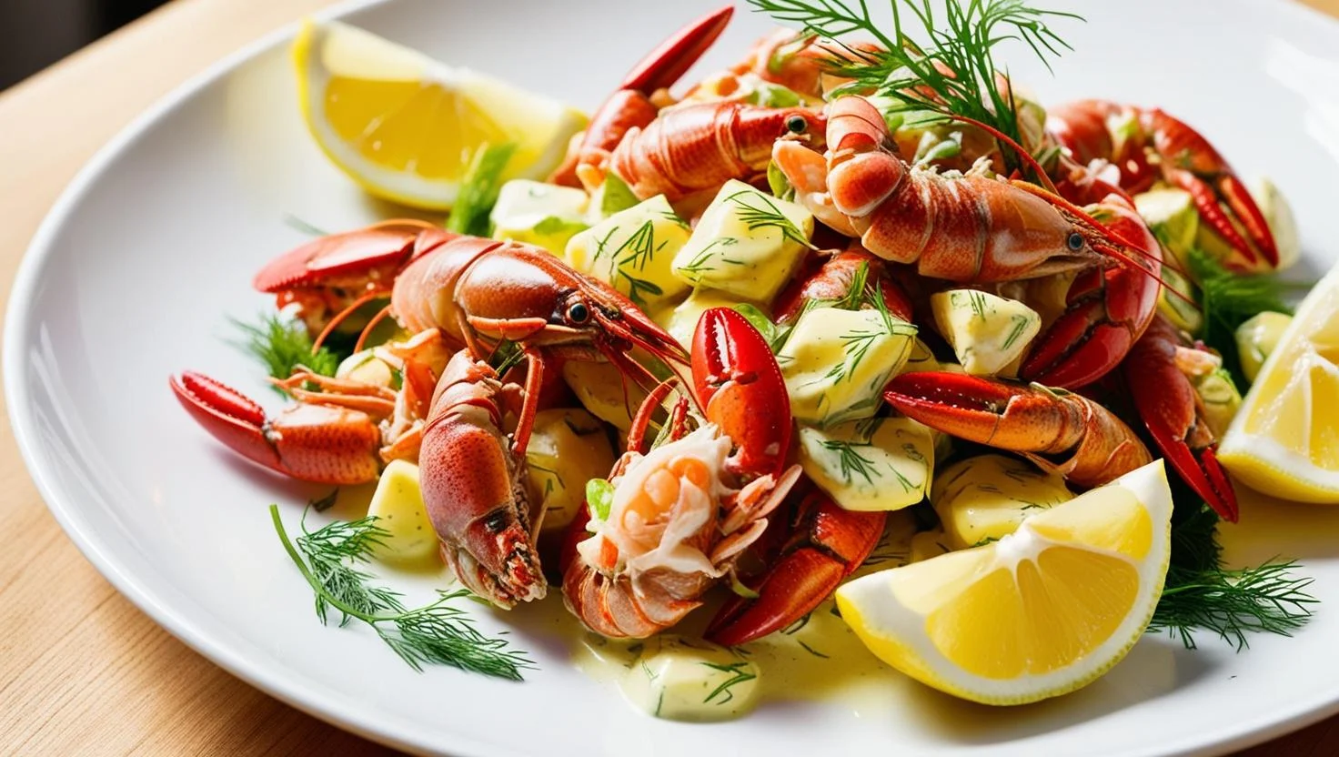 Crayfish Salad with Lemon Vinaigrette